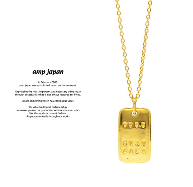amp japan 17AJK-161 999.9 STAY GOLD Necklace