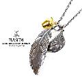 HARIM HRP020SV leaf feather with golden apple set 1