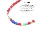 amp japan 14ahk-115RD red african disk beads 3way choker