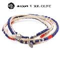 amp japan x Mr.Olive 14moh-400 Lapis Beading Bracelet