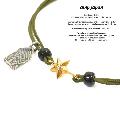 amp japan 10ah-210g/OLIVE Gold star Brece & Anklet