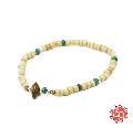 Sunku LTD-023 Antique Beads Bracelet White/Turquoise