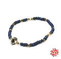 Sunku SK-013 Indigo Dye Beads Bracelet(S Beads)