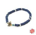 Sunku SK-068 Indigo Dye Beads Bracelet(M Beads)