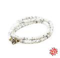 Sunku SK-070 Howlite Beads Necklace & Bracelet