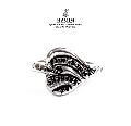 HARIM HRR002SV stamp heart ring