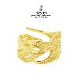 HARIM HRR015MG Owl Feather ring K18coating 
