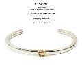 amp japan 14ao-346 circle silver bangle-K10 trip smile-