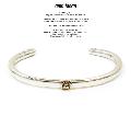 amp japan 14ao-347 circle silver bangle-K10 peace sign-