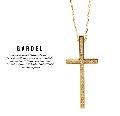 GARDEL gdp085 K18YG TWO,ME CROSS NECKLACE