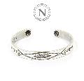 NORTH WORKS W-009 Stamped 900Silver Cuff Bracelet