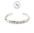 NORTH WORKS W-010 900Silver Triangle Cuff Bracelet