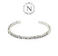 NORTH WORKS W-040 900Silver Square Cuff Bracelet