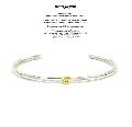 amp japan 15AO-340 Hammered Bangle -Brass Smile-