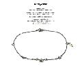 amp japan 16AC-411 Narrow Black Chain Bracelet & Anklet -Petite Etoile-