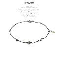 amp japan 16AC-412 Narrow Black Chain Bracelet & Anklet -Coeur Sacr&eacute;-