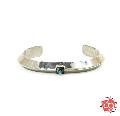 Sunku SK-195 Triangle Bangle (L)W/Turquoise