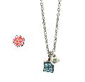 Sunku SK-182 Square Turquoise Necklace