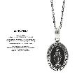 amp japan 17AAS-105 Small Mary Necklace - Onyx -