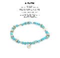 amp japan 17AHK-434 Round Cut Turquoise Bracelet & Anklet