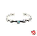 Sunku SK-243 W triangle turquoise bangle