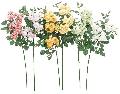 ブライダル用造花（ルビーリップローズ×13・ホワイト・花径4ｃｍ）ＦＬＳ5031
