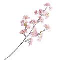 卸販売造花桜（小枝・全長６５ｃｍ花径５ｃｍ・6本入り）FLSＰ１４２９他商品同送不可