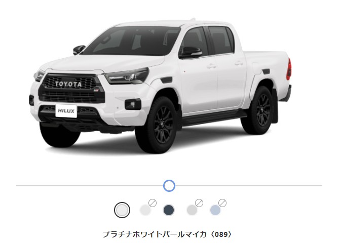 ハイラックス Z GR SPORTグレード ボディーカラー｜ハイラックス