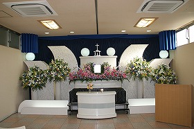 やすらぎホール別館でのキリスト教葬
