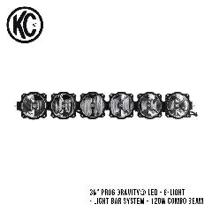 KC HiLiTES 39"Pro6 Gravity LED -6- Light Bar System - 120W Combo Beam OreB Cgo[VXe R{ r[