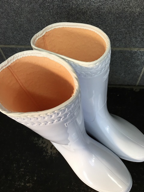 防寒ゾナ耐油長靴Ｐ(白）パイルボア裏 北村雑貨店