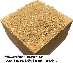 令和5年産　広島県認証特別栽培米　升長さんの「ひとめぼれ」玄米5kg×2個入り　【精米無料！】