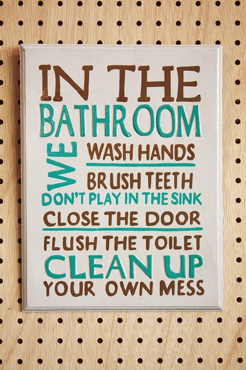 Rules Bathroom C