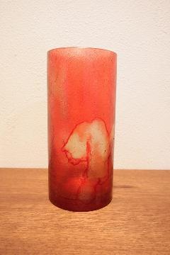 花器 フラワーベース（ガラス）　赤　