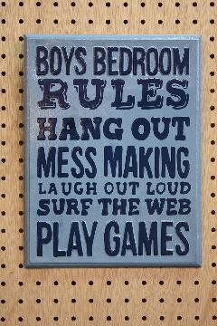 Rules Bedroom A