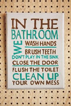 Rules Bathroom C