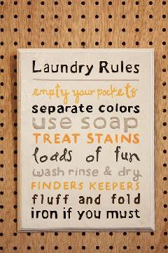 Rules Laundry A