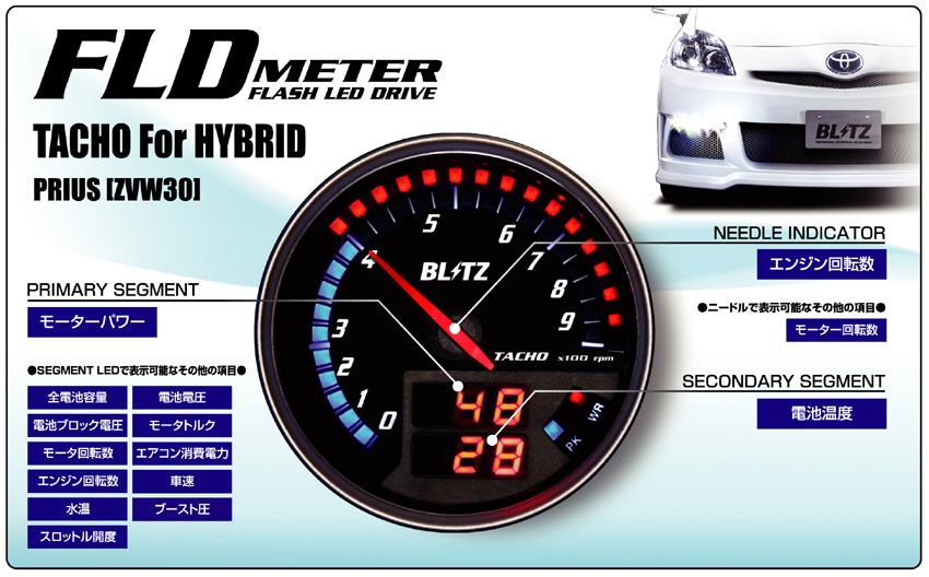 BLITZ FLD METER TACHO for HYBRID