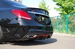 C-Class W205p s.d.f star design factoryА Painted Trunk spoiler