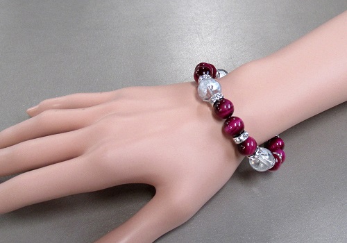 四神獣ブレス 四神彫りブレス タイガーアイ ピンク 仏壇仏具のことなら 大阪のおぶつだんの志喜屋 スマートフォン