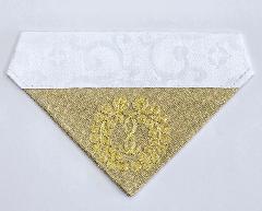 ・三角打敷 綴駒 西用 20代　本願寺派の刺繍紋入