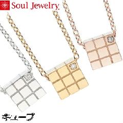 ・遺骨ペンダント キューブ ローズゴールドK10  Soul Jewelry