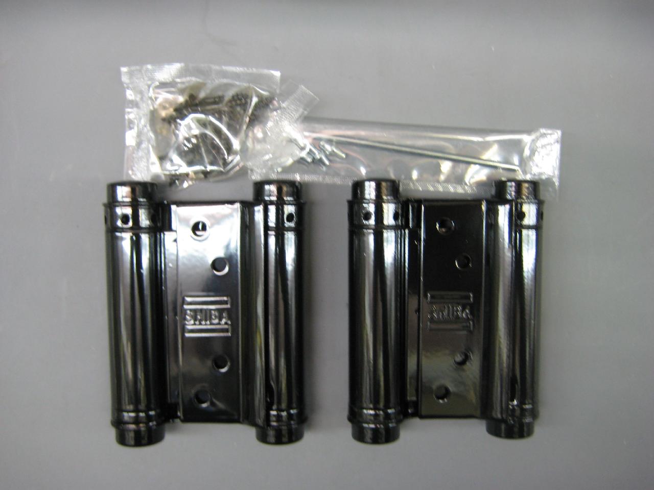 黒塗り自由丁番 両開き用７６mm(1組2個入り)｜ネジ・建築金物の卸・販売。杉本商店