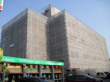 大型施設の外壁防水塗装