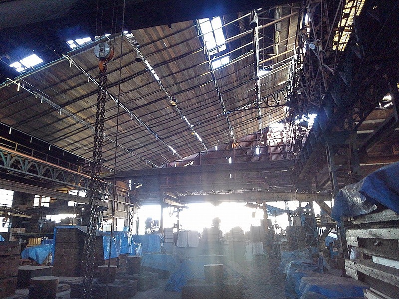 工場屋根の改修工事