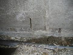 マイホームの床下に作られたシロアリの侵入口